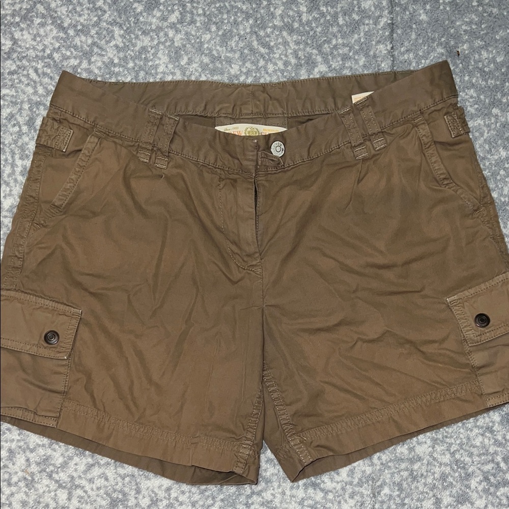 J. Crew Brown Cargo Shorts Size 10
